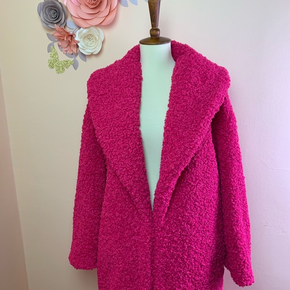 New! ALICE + OLIVIA Oversized Sherpa Teddy Coat - Picture 2 of 8